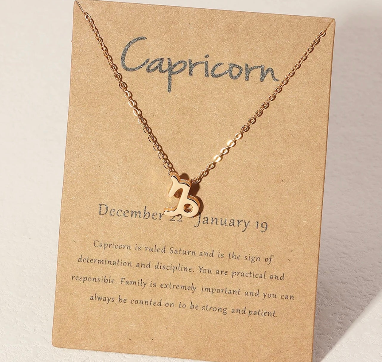 Horoscope Zodiac Sign Necklace