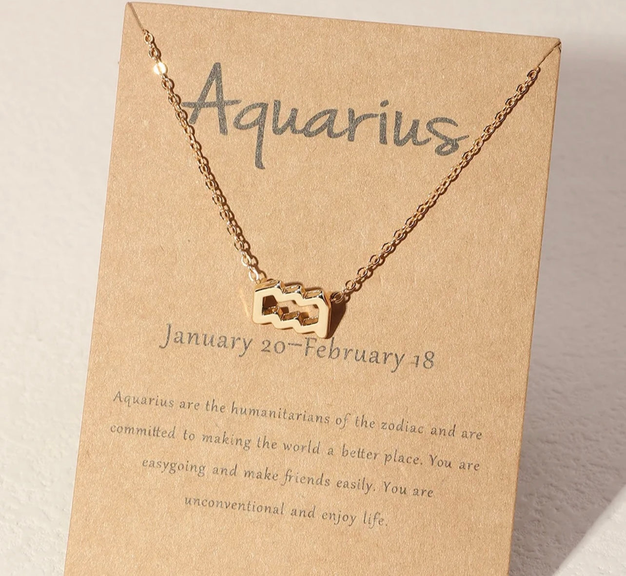 Horoscope Zodiac Sign Necklace