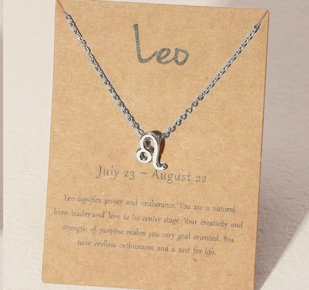 Horoscope Zodiac Sign Necklace