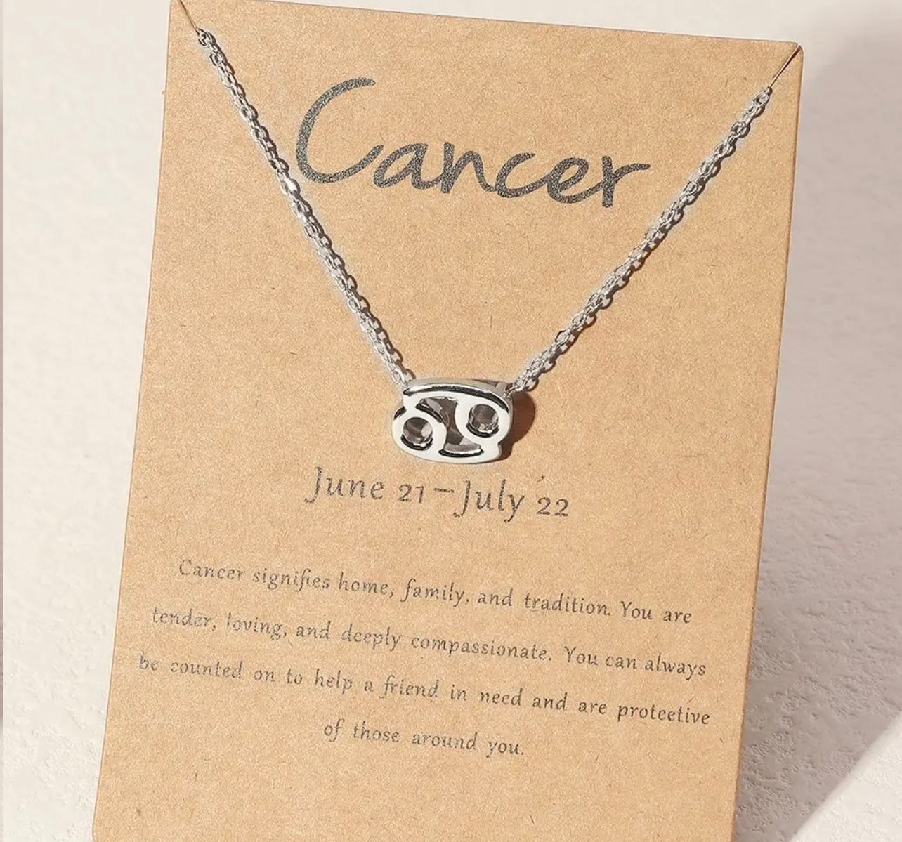 Horoscope Zodiac Sign Necklace