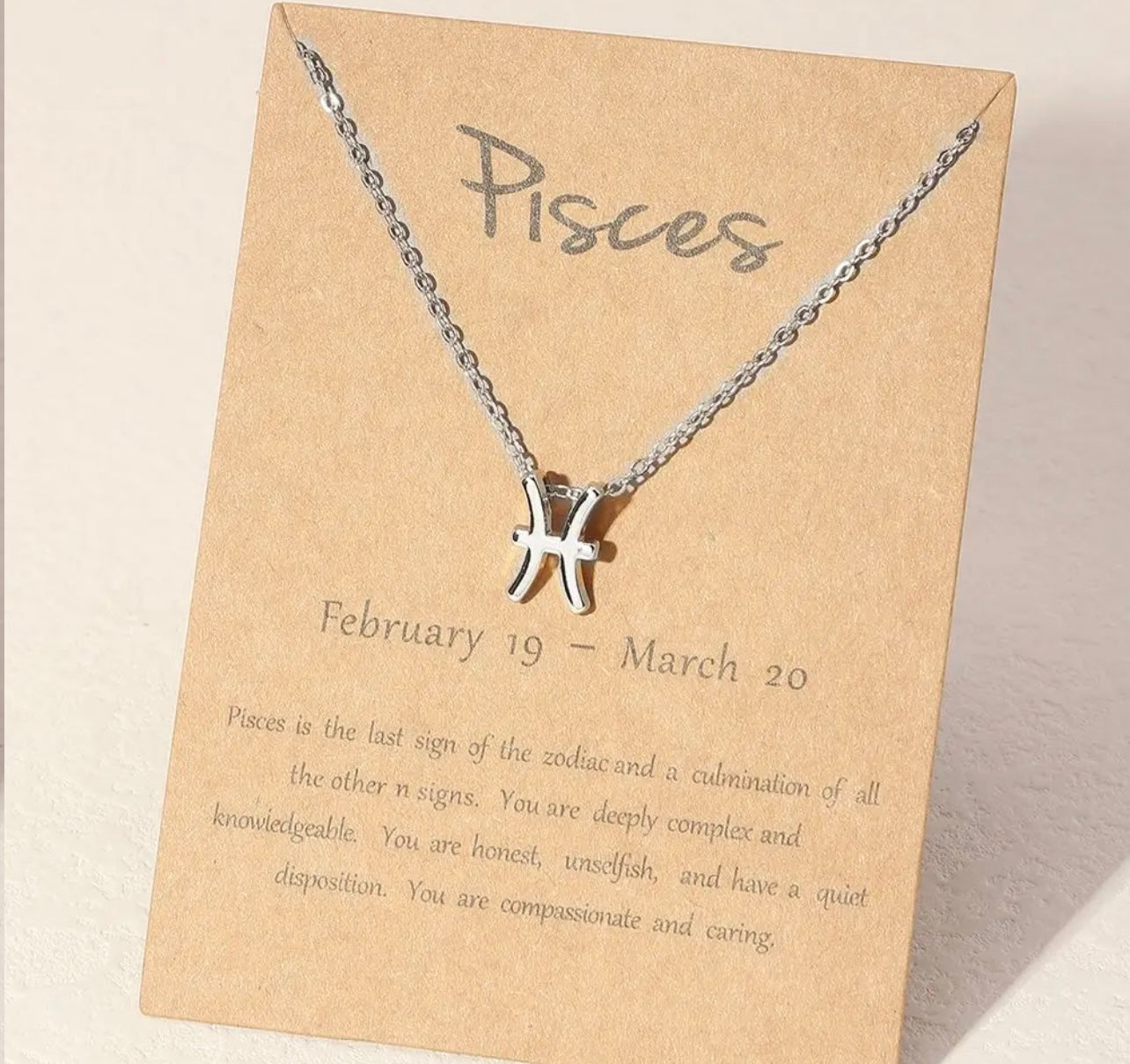 Horoscope Zodiac Sign Necklace