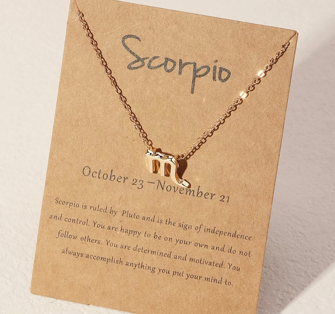 Horoscope Zodiac Sign Necklace