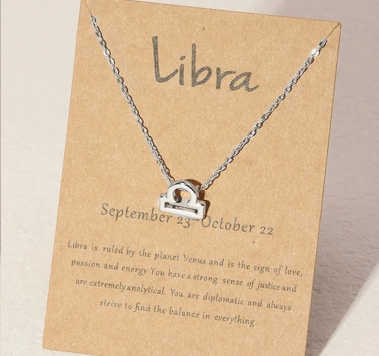 Horoscope Zodiac Sign Necklace