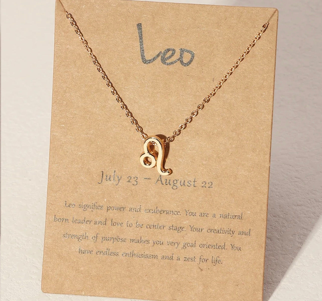 Horoscope Zodiac Sign Necklace