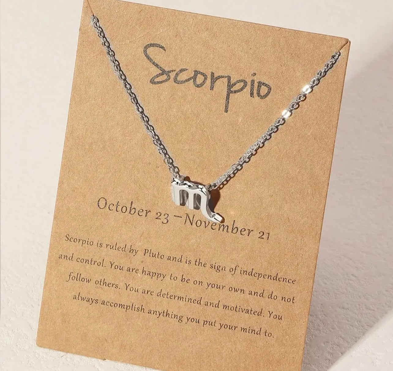 Horoscope Zodiac Sign Necklace