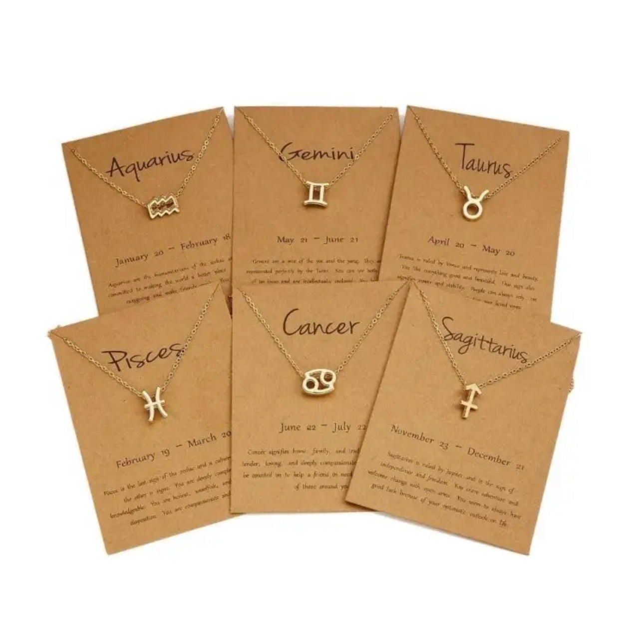 Horoscope Zodiac Sign Necklace