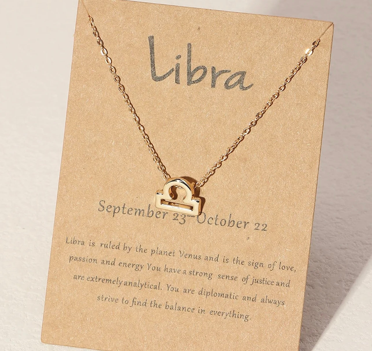 Horoscope Zodiac Sign Necklace