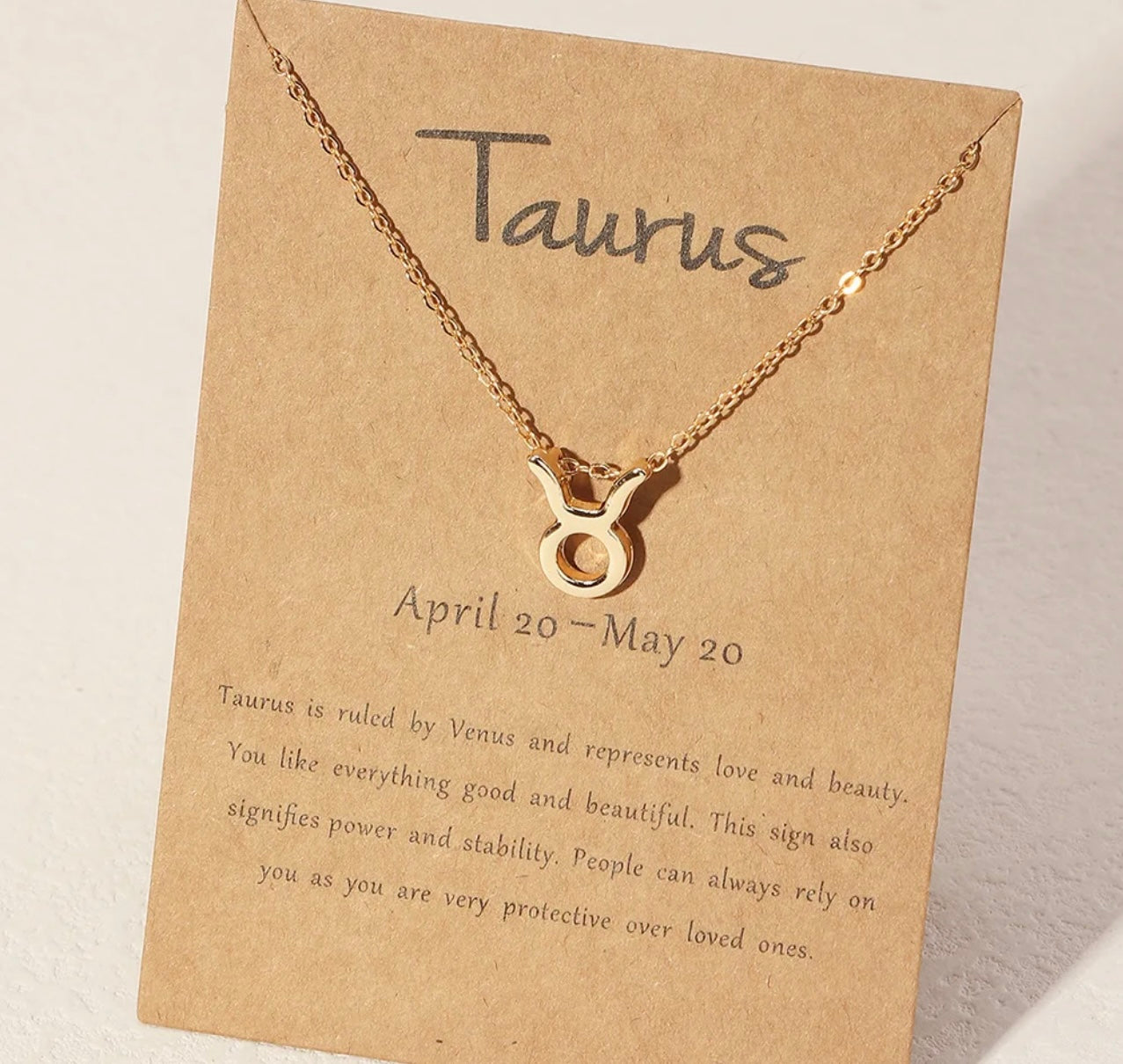 Horoscope Zodiac Sign Necklace