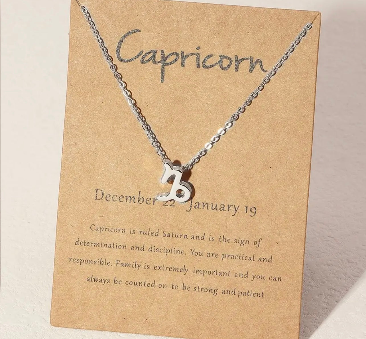 Horoscope Zodiac Sign Necklace