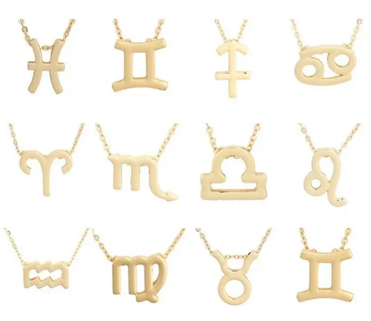 Horoscope Zodiac Sign Necklace