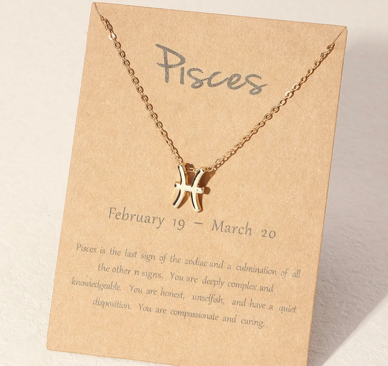 Horoscope Zodiac Sign Necklace